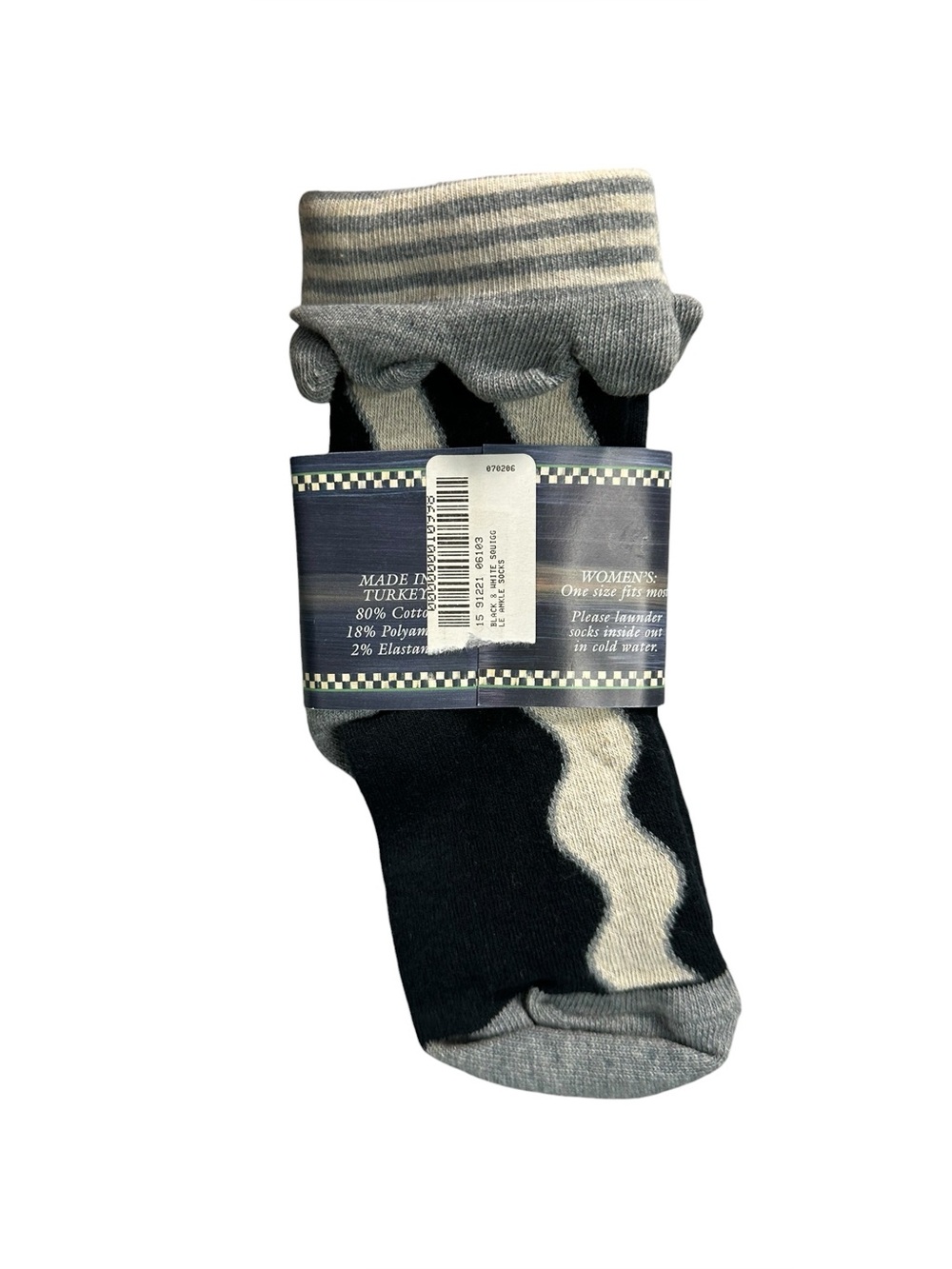 Mackenzie Childs Ruffle Womens Ankle Socks - Picture 2 of 2